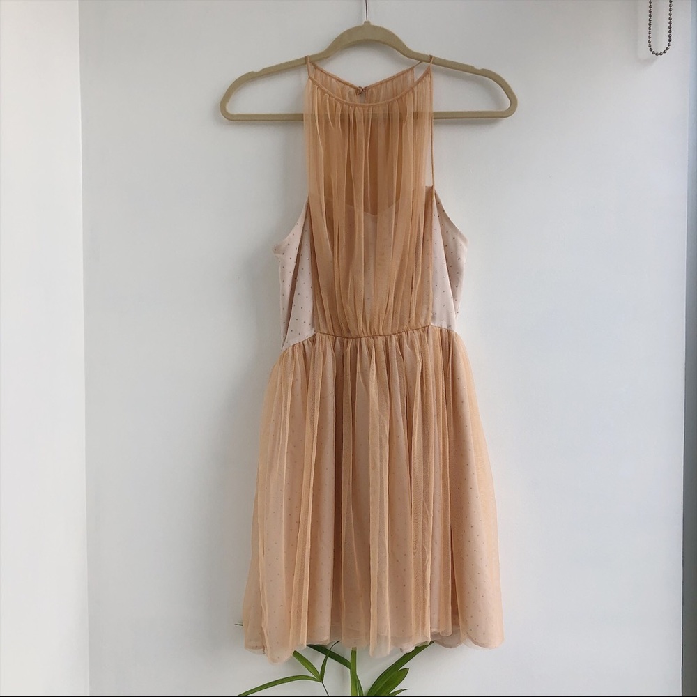 Ballerina tulle dress with silver sparkle